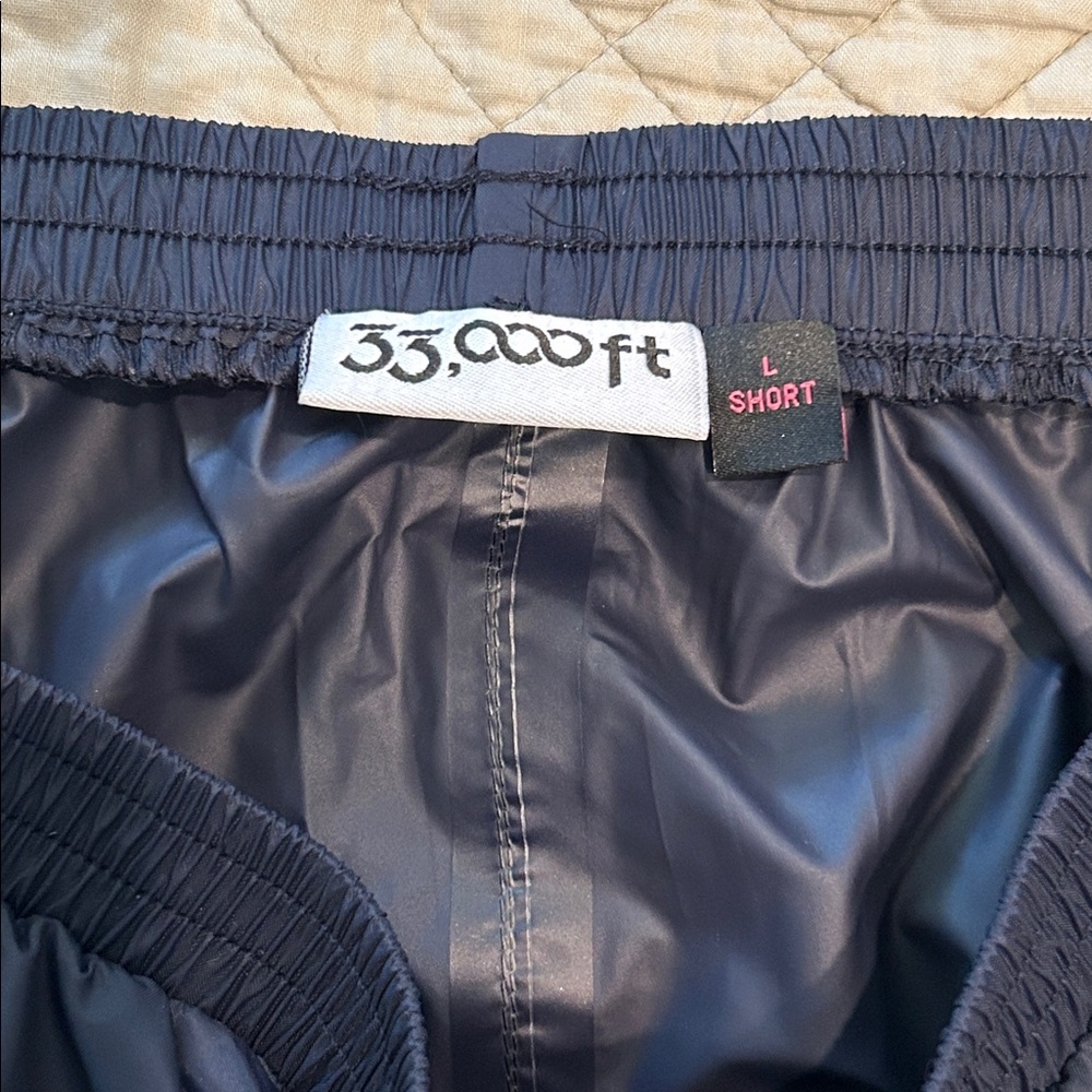 33,000 ft Woman’s Packable Rain Pants- Blue - Picture 6 of 13